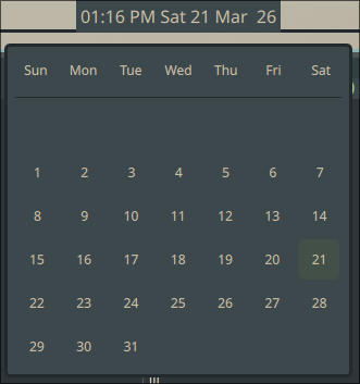 Calendar